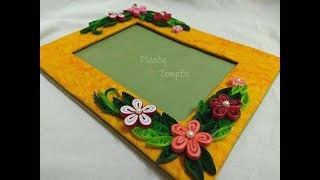 How to make photo frame Cardboard Craft Ideas  Paper photo frame Craft with Cardboard  DIY [upl. by Hilda224]