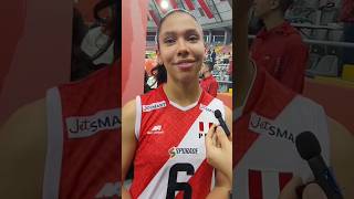 ARIANA VÁSQUEZ quotES UNA ALEGRÍA ESTAR ENTRE LAS 8 MEJORES voley mundialsub17 peruvsargentina [upl. by Tullius]