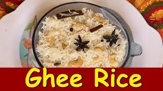 Ghee rice recipe in Kannada kushka pulao recipe  Ghee Rice Made in Cooker [upl. by Czarra610]