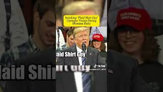 Trump vs plaid shirt guy shortstrumpviraltrumpetyoutubeshortsshortvideoshortelectionfunny [upl. by Mcquade]