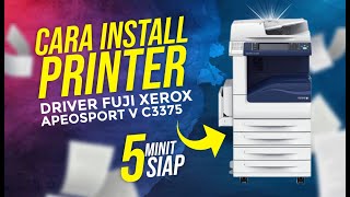 FUJI XEROX  CARA INSTALL PRINTER DRIVER FUJI XEROX V C3375 [upl. by Aticilef]