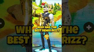 Who Has The Best CHAPTER 2 REMIX RIZZ 😏 fortnite shorts [upl. by Donegan]