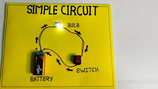 Working model of simple circuitsimple circuit working modelElectric simple circuit projectsimple [upl. by Yablon193]