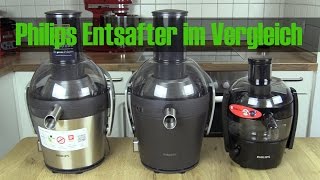 Vergleich Philips Entsafter HR1871 HR1869 und HR1832 HR1833 [upl. by Olcott466]