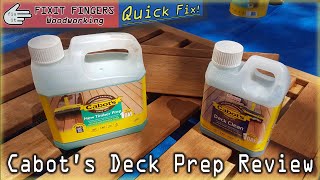 Review amp Use of Cabots New Timber Prep amp Deck Clean Merbau Tannin Treatment [upl. by Bricker]