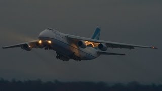 ADB Antonov124 at ZRH  WONDERFUL SOUND [upl. by Ameyn213]