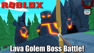 TAKING DOWN A GIANT GOLEM IN VR  Roblox Clashers VR [upl. by Arries]