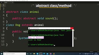 abstract class program in java  Learn Coding [upl. by Inohs259]