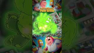 HOMER SIMPSON VS PETER GRIFFIN LUTA MORTAL HomerSimpson PeterGriffin [upl. by Arim]