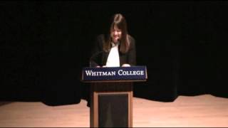 Anne Fadiman speaking at Whitman College  The Spirit Catches You [upl. by Neelyar794]