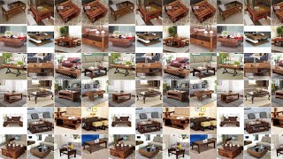 Wooden Centre Coffee Table Design  Living Room Tea Table  Walnut Coffee Table Sofa Side Table [upl. by Errick]