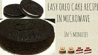 Oreo cake recipe in microwave🎂thefoodiemess [upl. by Ermina672]