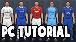 PES 2017 PC Original Kits and Licences Patch Download Link  Tutorial Pro Evolution Soccer 2017 [upl. by Stovall]