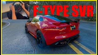 Jaguar FType SVR Coupe  The Crew Motorfest Steering wheel  shifter gameplay [upl. by Nilek181]