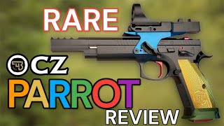 The CZ PARROT A CZ75 OPEN GUN Test and Review Irons [upl. by Wilkie]