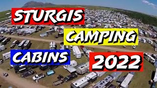 STURGIS 2022 TENT RVS amp CABINS 4K LOCATION AROUND THE STURGIS AREA sturgisrally [upl. by Milson]