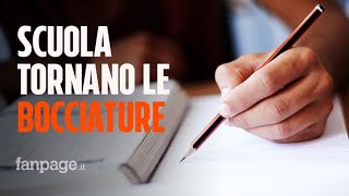 Scuola tornano le bocciature quotCriteri di valutazione non adeguati al contestoquot [upl. by Nayab]