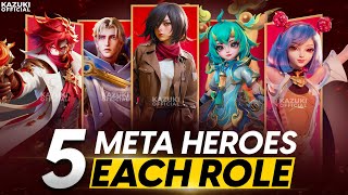 TOP 5 META HEROES FROM EVERY ROLE TO BAN OR PICK IN SEASON 31 [upl. by North311]