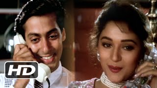 The Romantic Phone Call  Salman Khan And Madhuri Dixit Best Love Scene  Hum Aapke Hain Koun [upl. by Puiia]