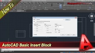 AutoCAD How To Insert Block [upl. by Kelly]