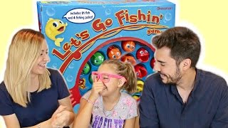 LETS GO FISHING GAME CHALLENGE  FAMILIA CARAMELUCHI [upl. by Laurentia]