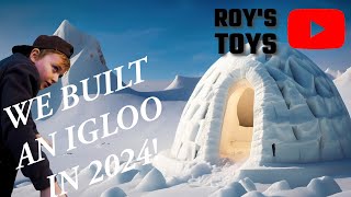 WE BUILT AN IGLOO IN 2024 asmr snowstorm asmrvideo asmrcommunity [upl. by Derron475]