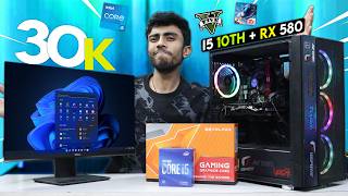 30000 Rs Super Intel i5 Gaming PC Build🔥 With GPU Complete Guide🪛 Gaming Test 10th Gen 8GB GPU [upl. by Smallman]