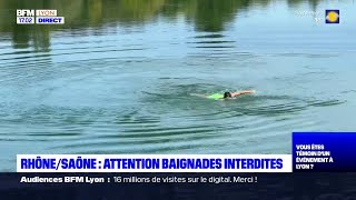 Rhône et Saône  attention baignades interdites [upl. by Abott]