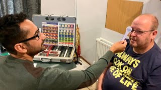 ASMR Optometrist Examines a Patient pt1 with CHeapASMR [upl. by Horodko545]