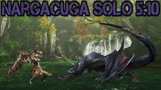 【MH3U】Nargacuga︱Solo︱510︱GS︱Adrenaline [upl. by Giffard]