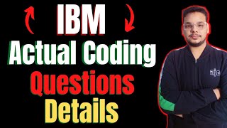 IBM Coding Questions Asked  IBM Backend Developer Coding Questions  Actual Questions Asked [upl. by Mattland]