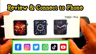 T500 Pro Smart Watch Full Setup  Unboxing and Review  How to pair T500 with Phone [upl. by Airamas]