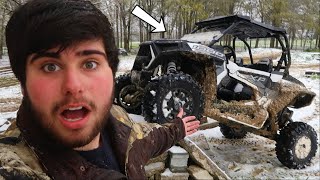 BRAND NEW RZR 1000 GOING CRAZY IN SNOW [upl. by Margette508]