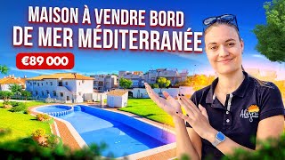 Vente maison bord de mer pas cher Maison en Espagne Prix ​​89 000 euros Immobilier Alegria ☀️ [upl. by Sivolc578]