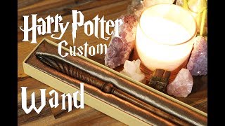 Wooden Custom Harry Potter Wand NO POWER TOOLS [upl. by Irafat395]