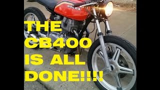 Monoshock caferacer cb400 update [upl. by Nerol]