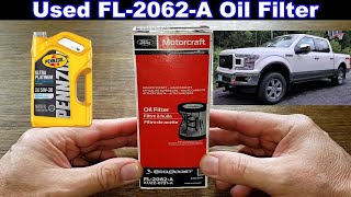 Motorcraft FL2062A Cartridge Oil Filter Cut Open Used Oil Filter [upl. by Sisak]