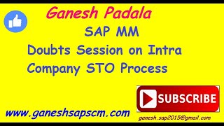 SAP MM Interview Doubts Session on Intra Company STO Process  MMSD Integration  SAP Best Videos [upl. by Hachmin]