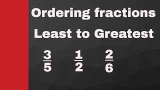 Ordering fractions from least to greatest [upl. by Demetrius]