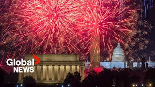 4th of July Dazzling fireworks light up DC on Independence Day [upl. by Baird]