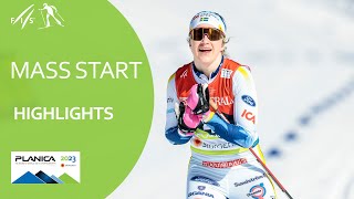 Ebba Andersson claims 30km Mass Start gold medal in dominant fashion  Planica 2023 [upl. by Latoyia]