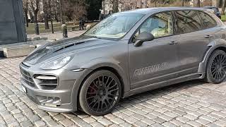 Hamann Cayenne Guardian Porsche in Warsaw Old Town carspotting [upl. by Soisanahta467]