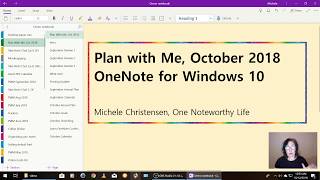 Plan With Me October 2018 OneNote for Windows 10 [upl. by Pembrook302]