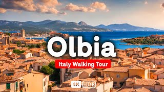 Olbia Sardinia Italy A Beautiful Seaside Town Gem 🇮🇹 Italy 4k Walking Tour ☀️ ▶︎CAPTIONS [upl. by Rumilly]