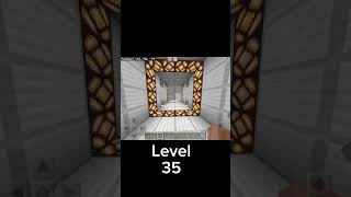 3x3 4x4 5x5 piston door in Minecraft minecraft redstone rank [upl. by Kal]