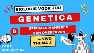 4 vwo  Genetica  6  Speciale manieren van overerven [upl. by Lyrehs932]