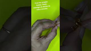 📹 Descubre cómo hacer aretes de bisutería en menos de 5 minutos ⏱️ crea accesorios sorprendentes 💍✨ [upl. by Sirhc523]