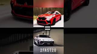 BMW X6M VS Lamborghini Urus fypシ゚ shorts [upl. by Nimajaneb577]