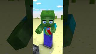 Zombie Becomes Herobrine in Thors Hammer Challenge ⚡⌚ Transform Watch [upl. by Waylen]