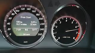 Mercedes w204 c300 30 231 hp V6 manual Acceleration 0100 kmh [upl. by Torrance]